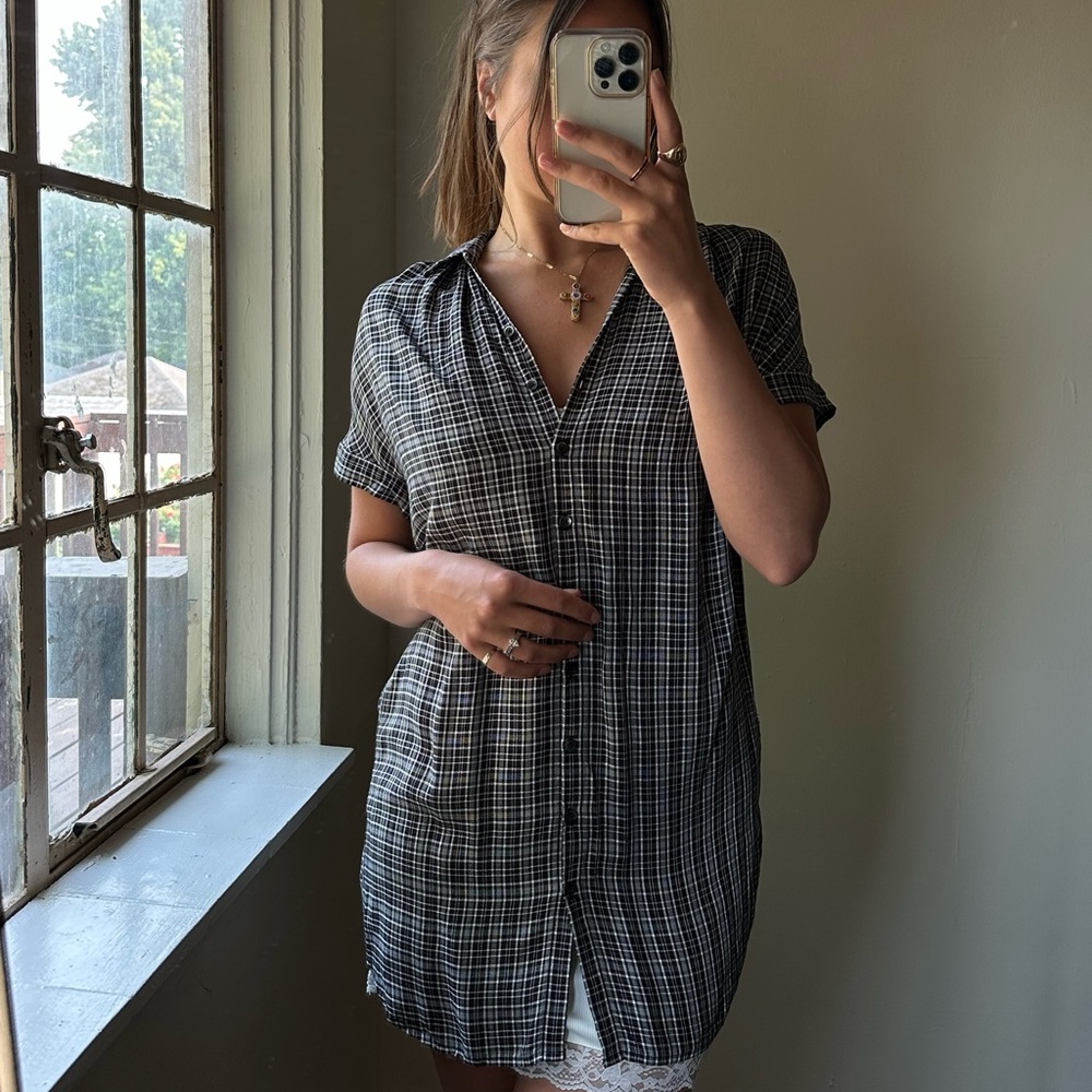 Madewell plaid tunic